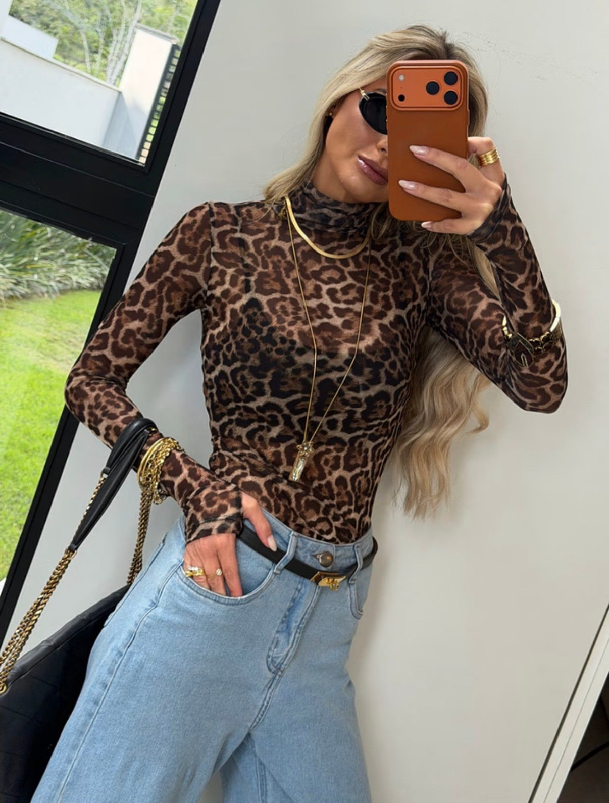 Blusa Tule Animal Print Dedinho - ATENÇÃO!! PEÇA EM PRÉ VENDA, COM ENVIO EM 26/06