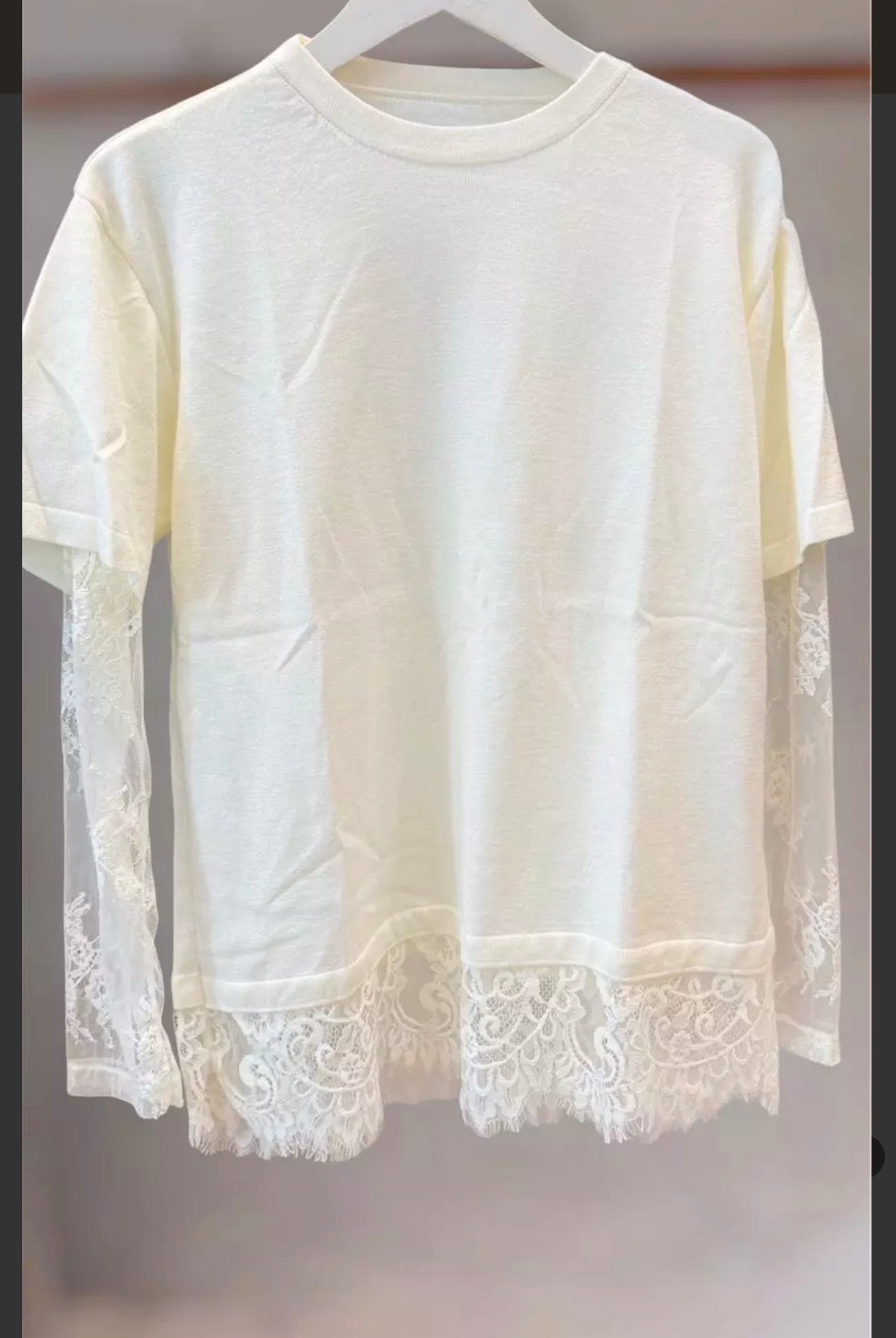 Tricot Modal Renda - ATENÇÃO! PEÇA EM PRÉ VENDA, COM ENVIO EM 20/06