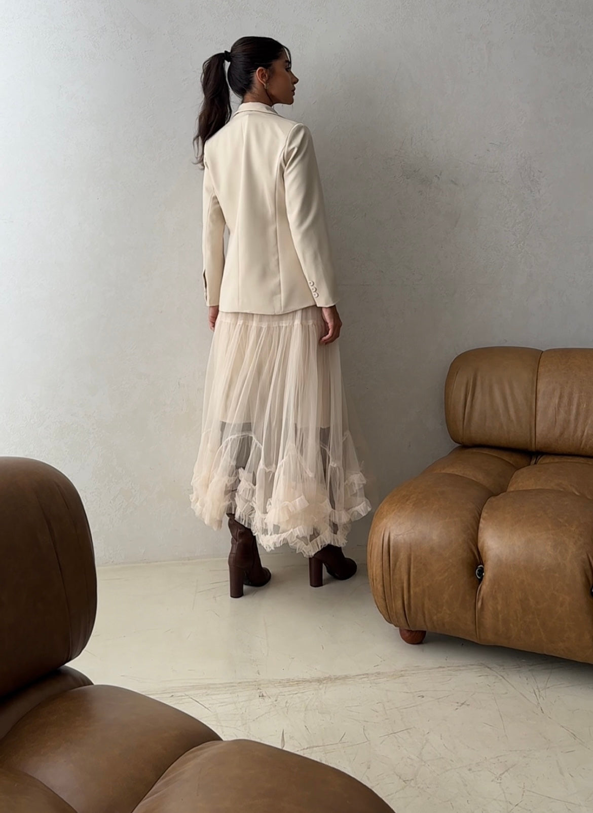 Saia Tule Boho - ÚLTIMA REPOSIÇÃO