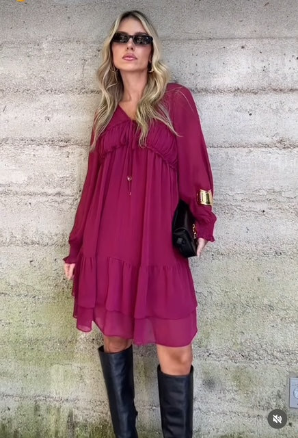 Vestido Babados Valéria