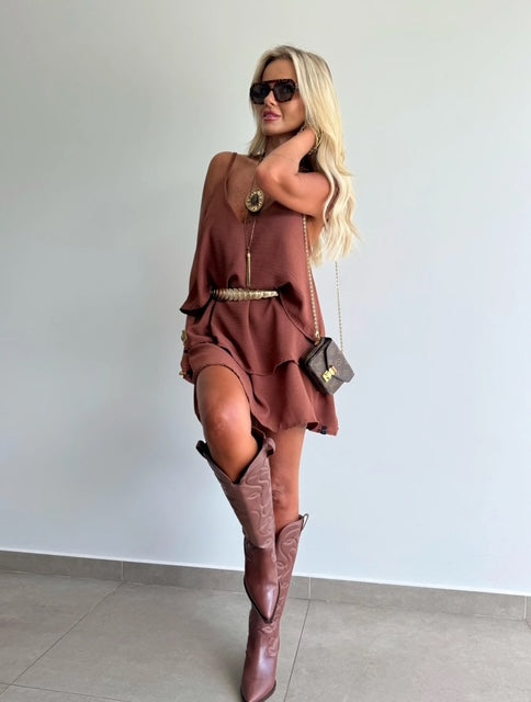 Vestido Camadas Liana - PRÉ VENDA/ENVIO EM 15/05