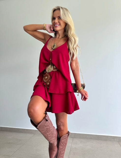 Vestido Camadas Liana - PRÉ VENDA/ENVIO EM 15/05