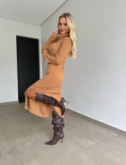 Vestido Midi Tricot Beatriz - ATENÇÃO! PEÇA EM PRÉ VENDA, COM ENVIO EM 26/06