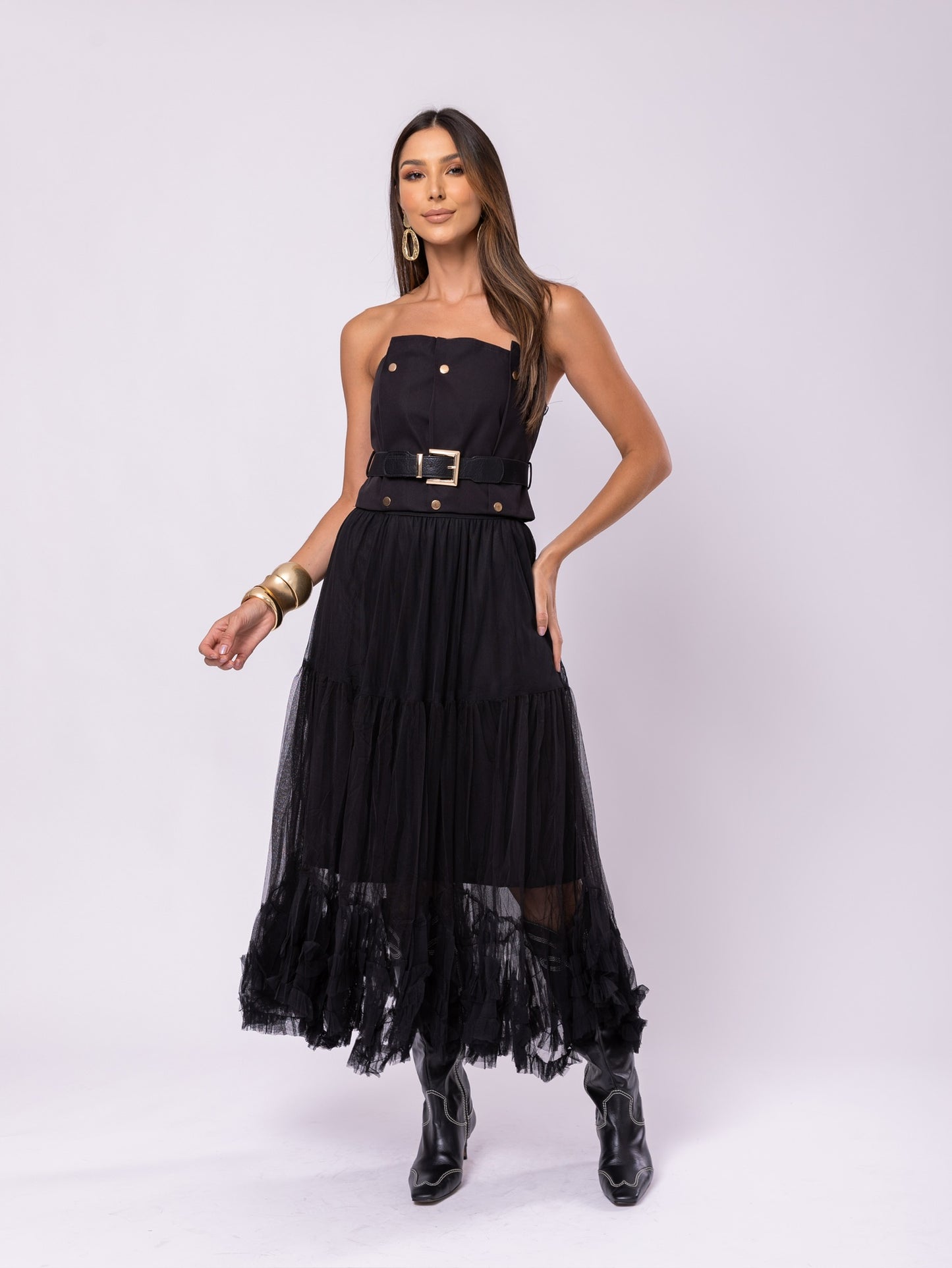 Saia Tule Boho - ÚLTIMA REPOSIÇÃO