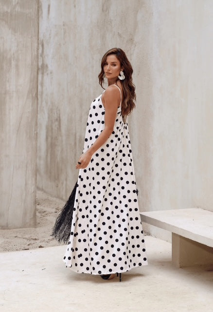 Vestido Amplo Poá - PRÉ VENDA / ENVIO EM 09/09