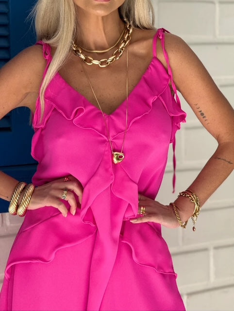 Vestido Babados Monica - PRÉ VENDA / ENVIO EM 16/09
