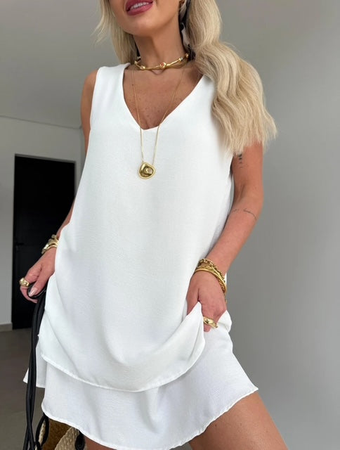Vestido Curto Manu - ATENÇÃO! PEÇA EM PRÉ VENDA COM ENVIO EM 16/06