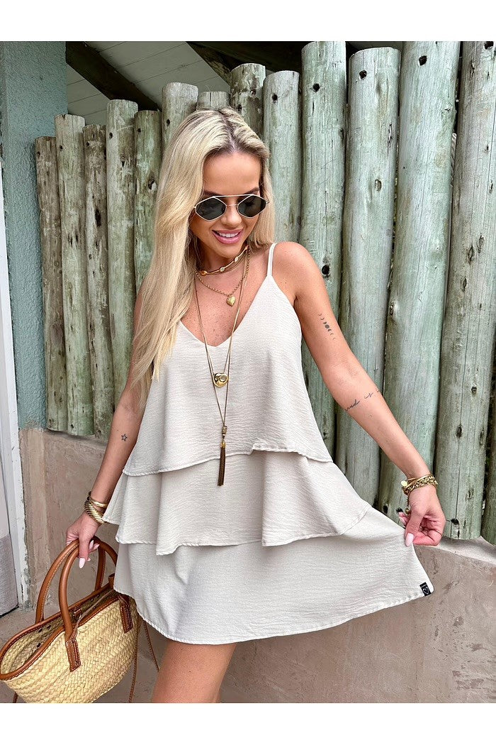 Vestido Camadas Liana - PRÉ VENDA/ENVIO EM 15/05