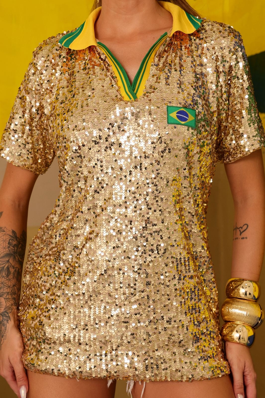 Camisa Polo Brasil - ATENÇÃO! PEÇA EM PRÉ VENDA, COM ENVIO EM 27/04