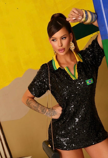 Camisa Polo Brasil - ATENÇÃO! PEÇA EM PRÉ VENDA, COM ENVIO EM 27/04