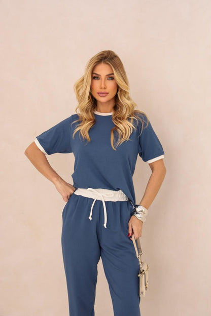 Conjunto Moletinho Bicolor