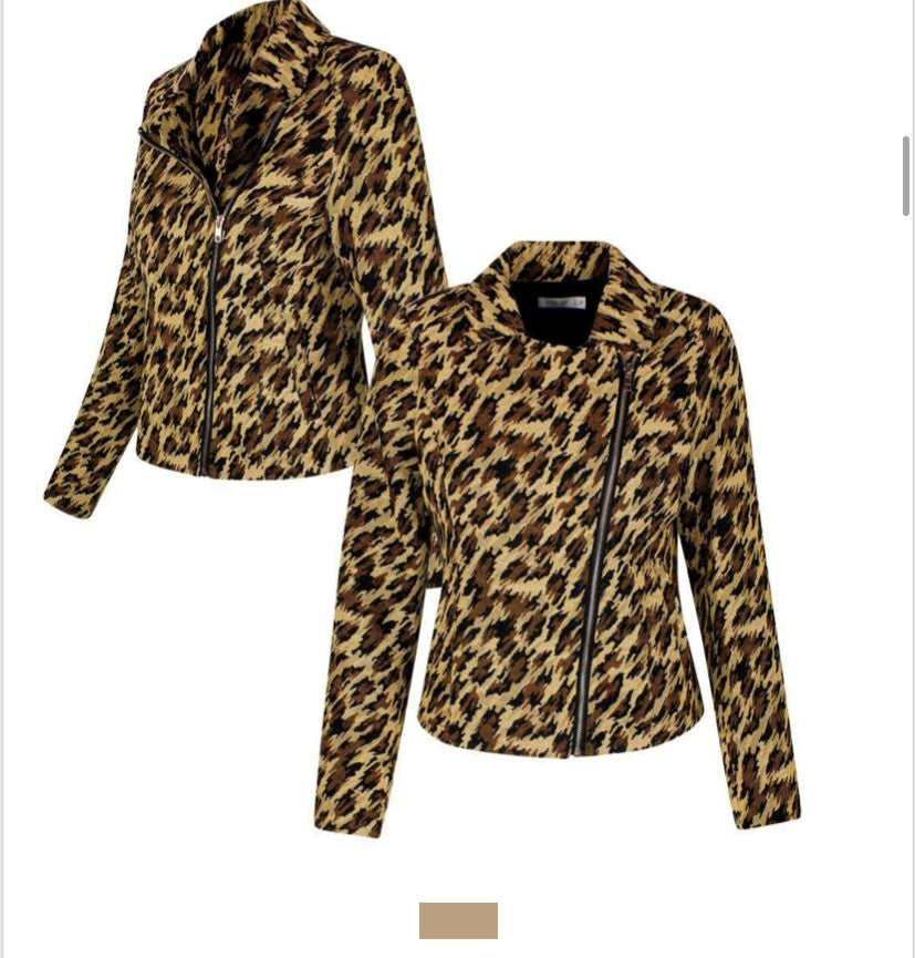 Jaqueta Jacquard Animal Print