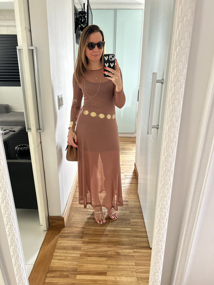 Vestido Midi Tule Antonia