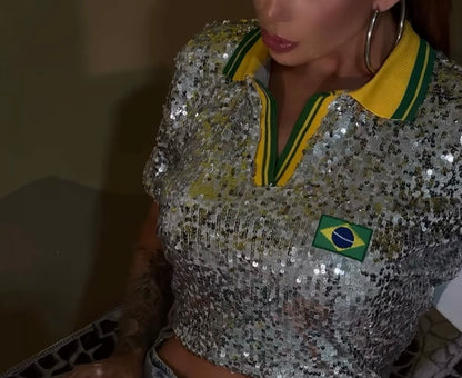 Camisa Polo Brasil - ATENÇÃO! PEÇA EM PRÉ VENDA, COM ENVIO EM 27/04