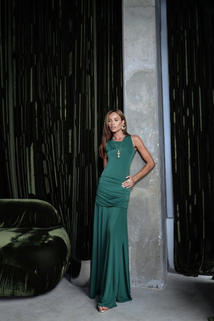 Vestido longo sem mangas Zayra