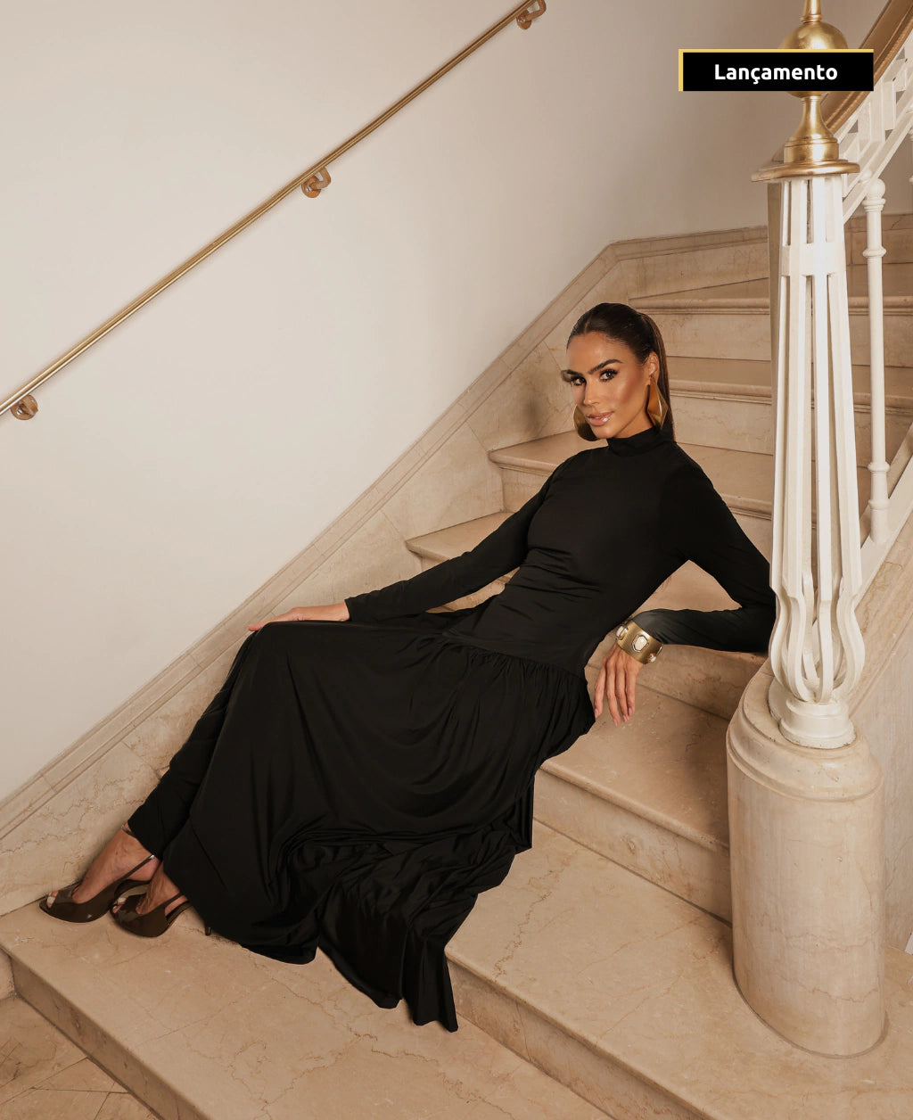 Vestido Longo Mavie ATENÇÃO! PEÇA EM PRÉ VENDA COM ENVIO EM 28/02