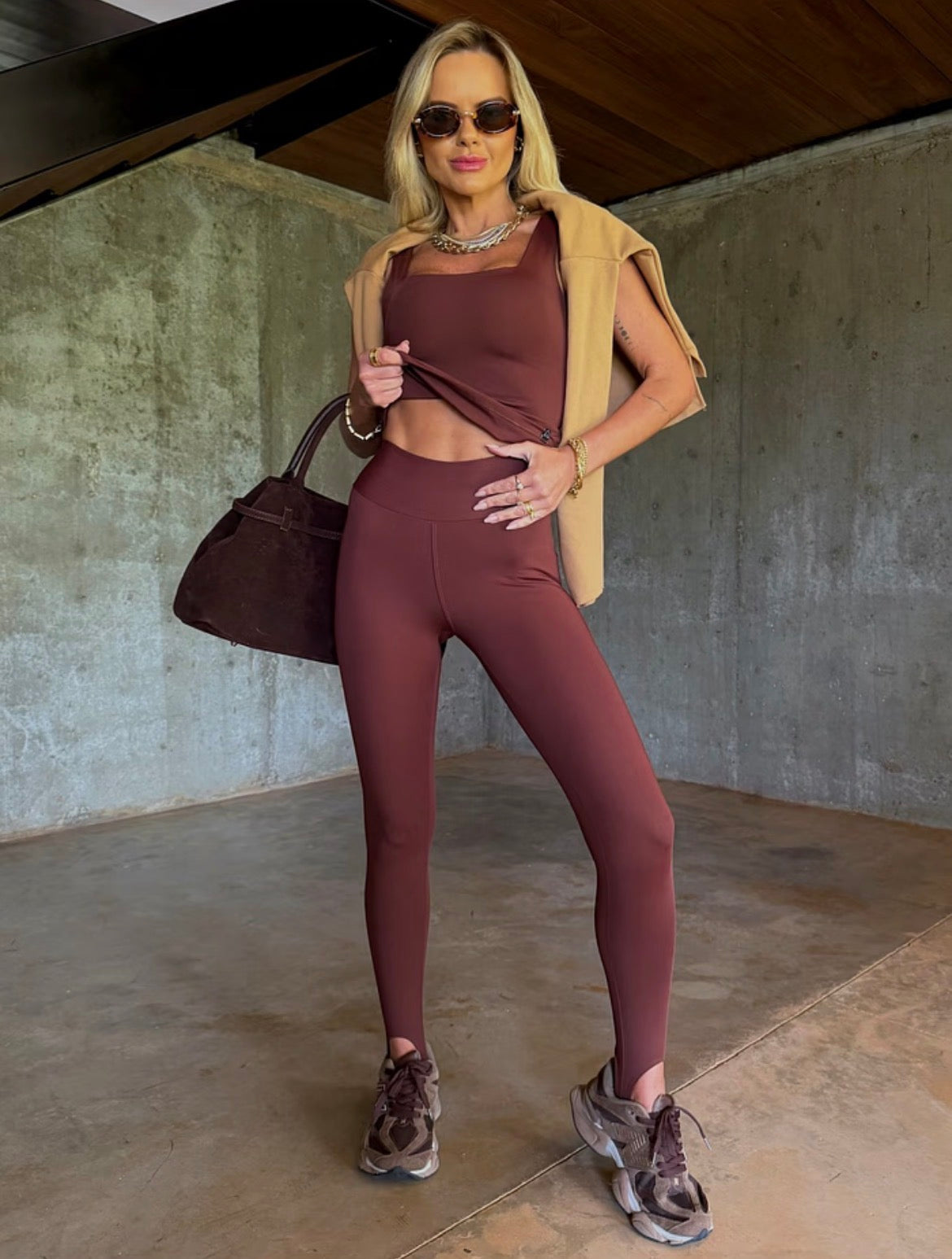 Calça Legging Pézinho - ATENÇÃO! PEÇA EM PRÉ VENDA, COM ENVIO EM 31/03