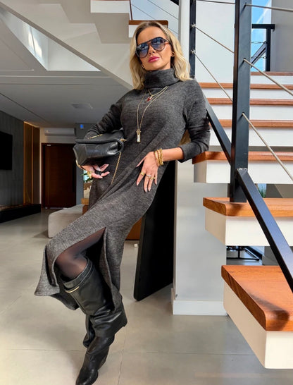 Vestido Midi Tricot Beatriz - ATENÇÃO! PEÇA EM PRÉ VENDA, COM ENVIO EM 26/06
