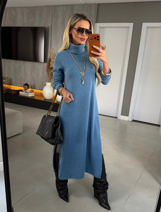 Vestido Midi Tricot Beatriz - ATENÇÃO! PEÇA EM PRÉ VENDA, COM ENVIO EM 16/06