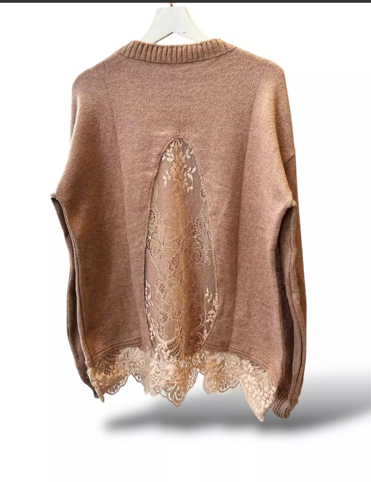 Tricot Manga Longa Renda - ATENÇÃO! PEÇA EM PRÉ VENDA, COM ENVIO EM 18/06