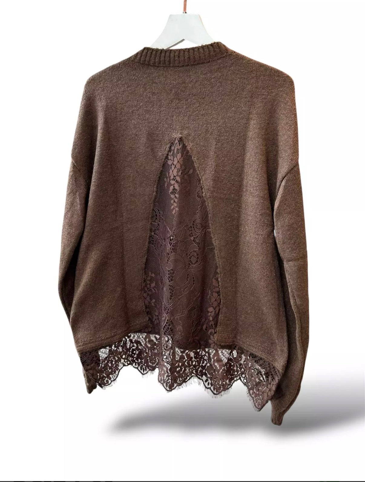 Tricot Manga Longa Renda - ATENÇÃO! PEÇA EM PRÉ VENDA, COM ENVIO EM 18/06