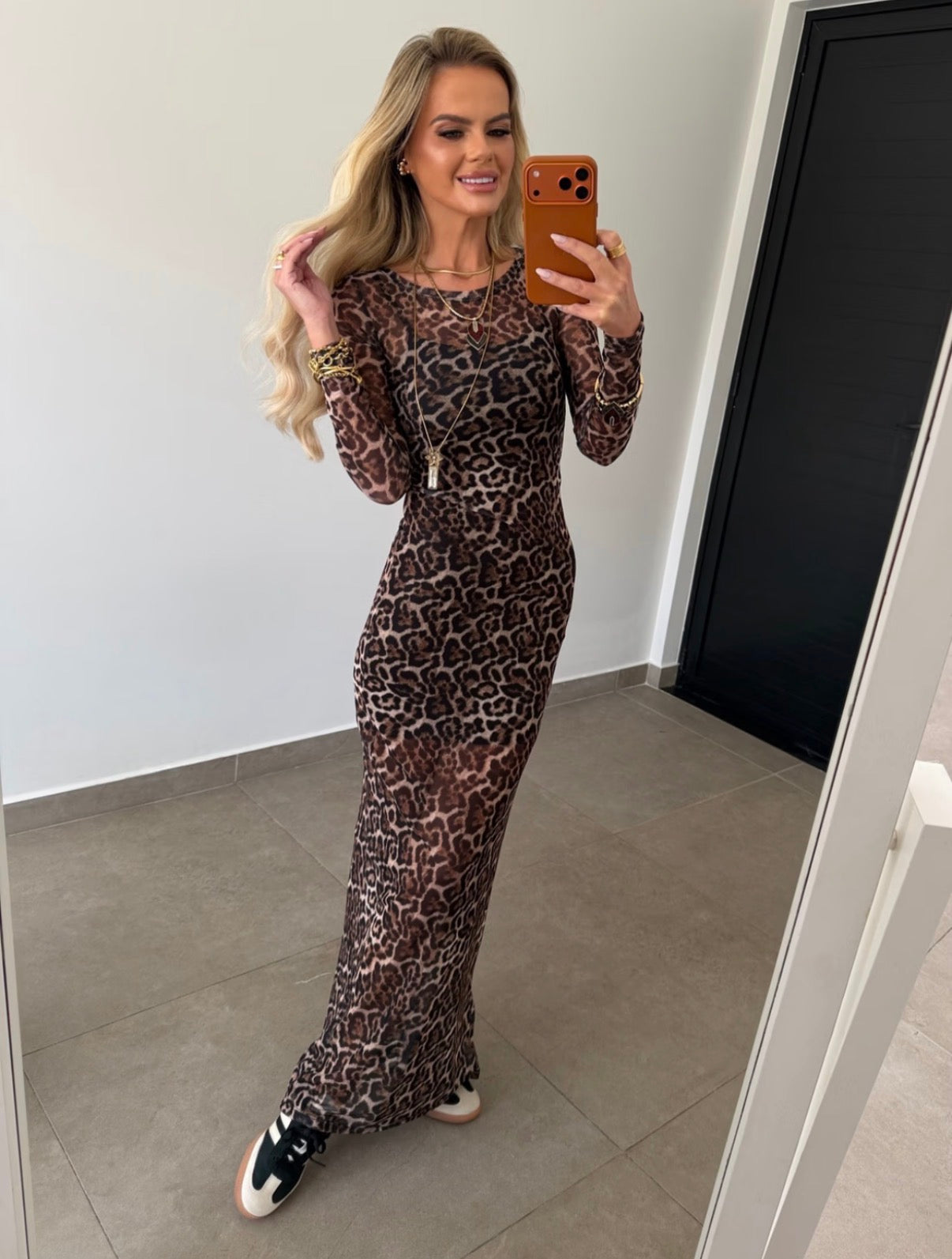 Vestido Midi Tule Animal Print - ATENÇÃO! PEÇA EM PRÉ VENDA, COM ENVIO EM 16/06