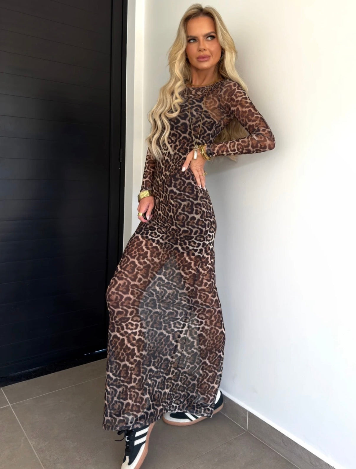 Vestido Midi Tule Animal Print - ATENÇÃO! PEÇA EM PRÉ VENDA, COM ENVIO EM 16/06