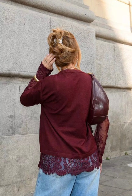 Tricot Modal Renda - ATENÇÃO! PEÇA EM PRÉ VENDA, COM ENVIO EM 20/06
