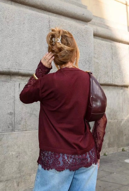 Tricot Modal Renda - ATENÇÃO! PEÇA EM PRÉ VENDA, COM ENVIO EM 20/06