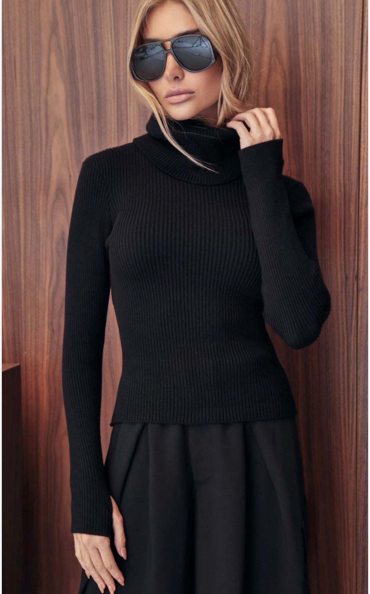 Tricot Modal Gola Alta Dedinho