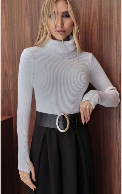 Tricot Modal Gola Alta Dedinho
