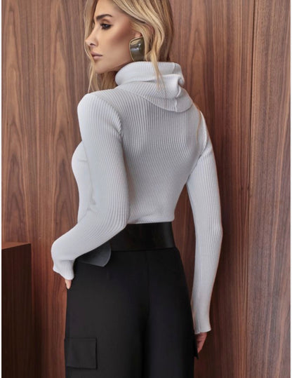 Tricot Modal Gola Alta Dedinho