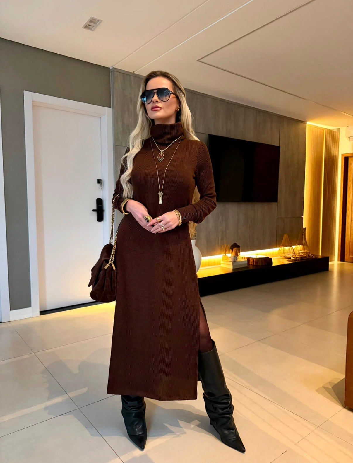 Vestido Midi Tricot Beatriz