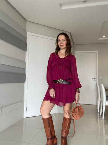 Vestido Babados Valéria