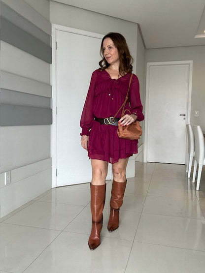 Vestido Babados Valéria