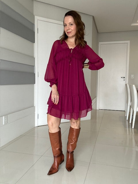 Vestido Babados Valéria