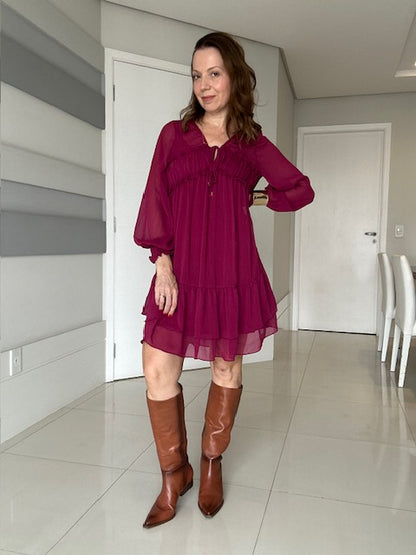 Vestido Babados Valéria