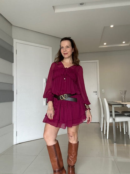 Vestido Babados Valéria