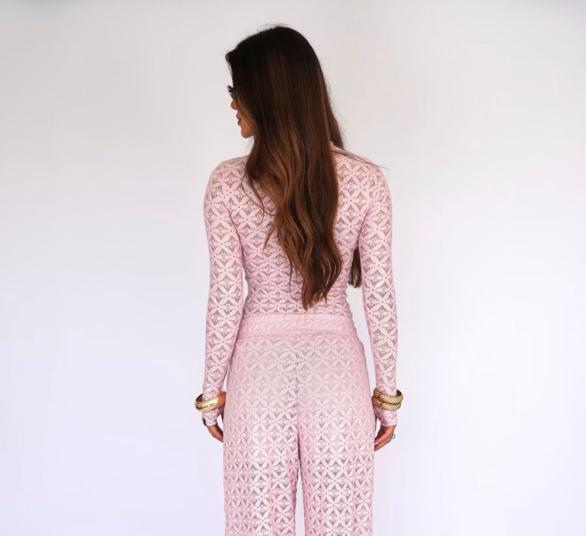 Blusa Manga Longa Renda Emma