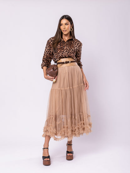 Saia Tule Boho - ÚLTIMA REPOSIÇÃO