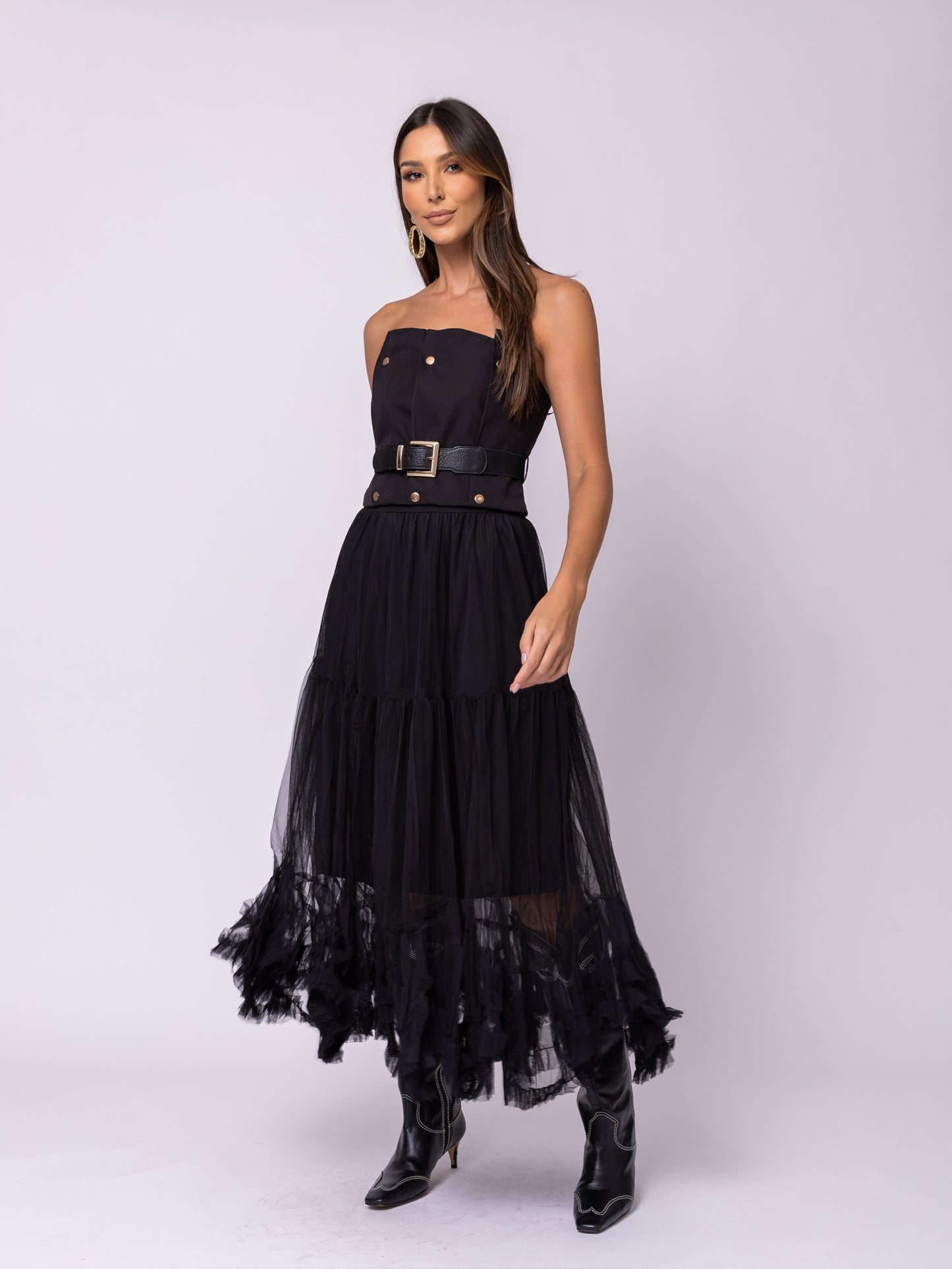 Saia Tule Boho - ÚLTIMA REPOSIÇÃO
