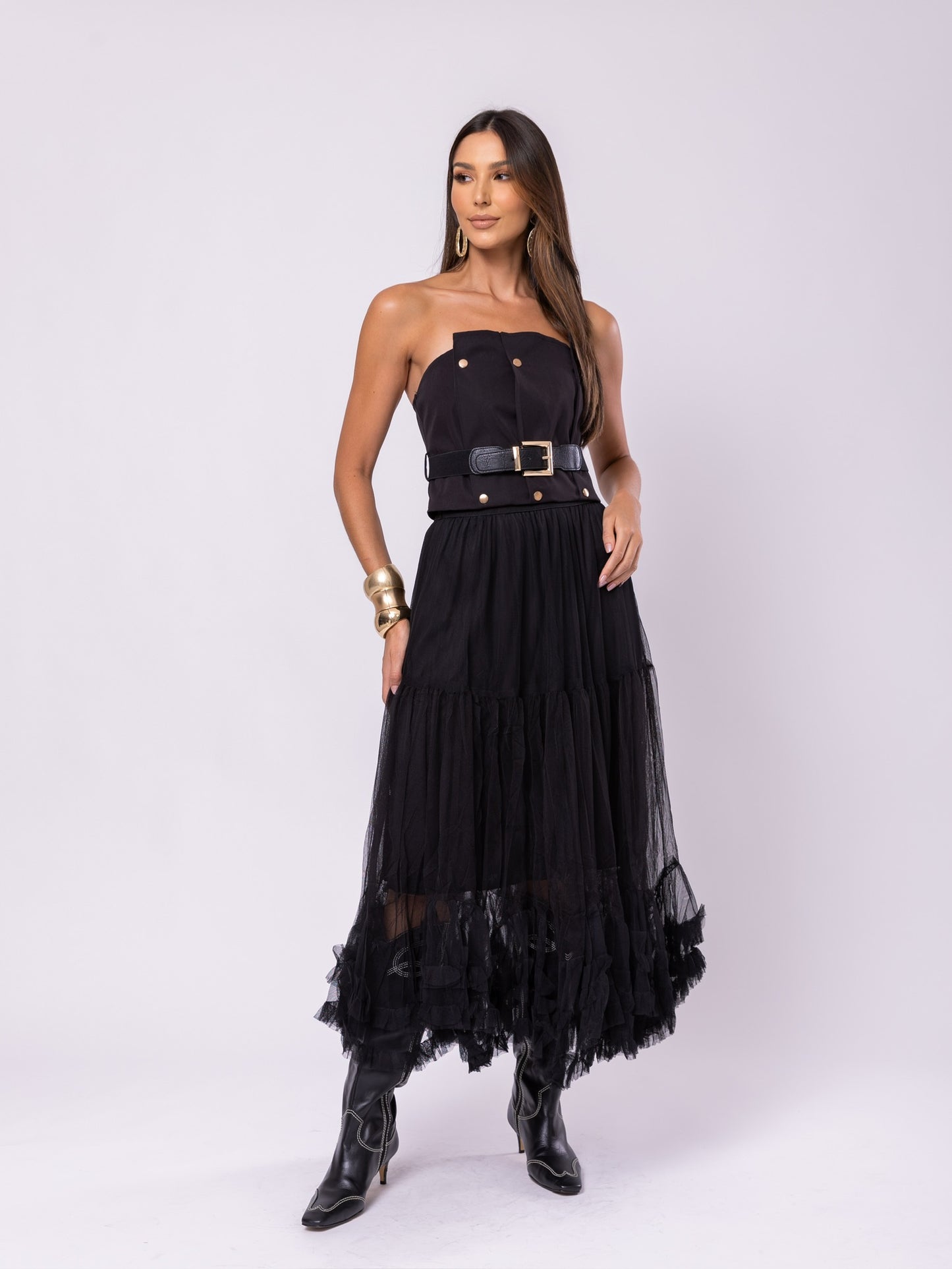 Saia Tule Boho - ÚLTIMA REPOSIÇÃO