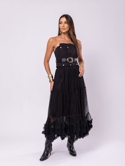 Saia Tule Boho - ÚLTIMA REPOSIÇÃO