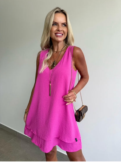 Vestido Curto Manu - PRÉ VENDA/ENVIO EM 12/09