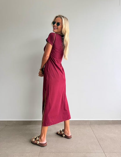Vestido Midi Básico Luna - PRÉ VENDA  / ENVIO DIA 16/09
