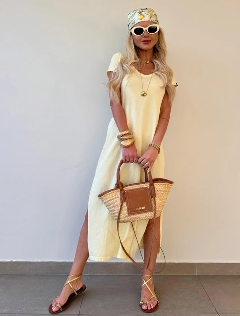 Vestido Midi Básico Luna - PRÉ VENDA  / ENVIO DIA 12/09