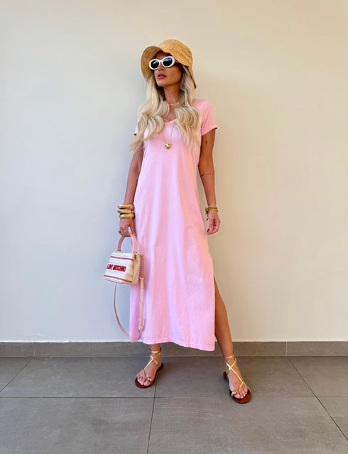 Vestido Midi Básico Luna - PRÉ VENDA  / ENVIO DIA 16/09