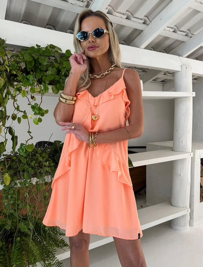 Vestido Babados Monica - PRÉ VENDA / ENVIO EM 16/09