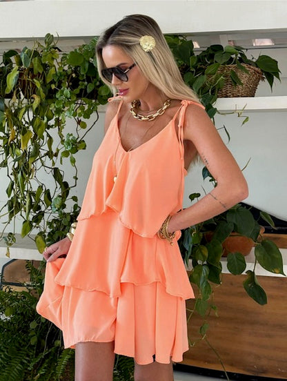Vestido Babados Liara - PRÉ VENDA / ENVIO EM 15/10