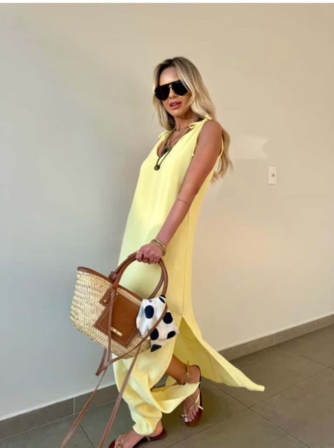 Vestido Longo Amalfi / PRÉ VENDA -  ENVIO EM 07/10